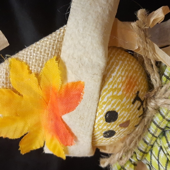 Autumn Fall Bean bottom cotton cloth harvest scare crows - Picture 6 of 6